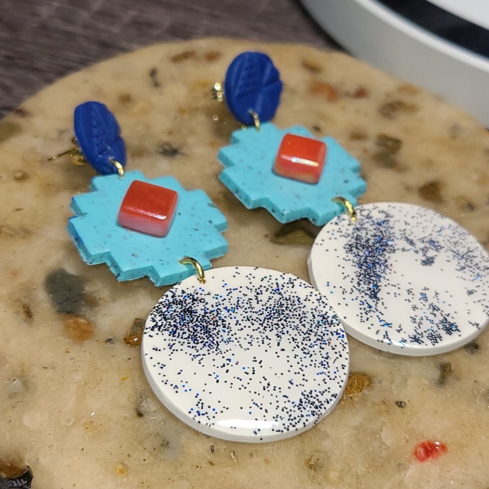 Aztec Earrings - Picture 2 of 11